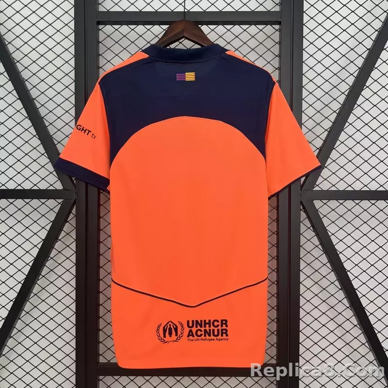 25-26 Barcelona Third Away Soccer Jersey - detail