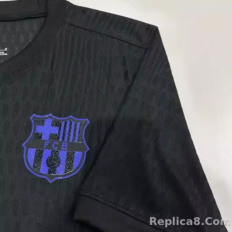 25-26 Barcelona Snake Special Version Black Soccer Jersey - detail