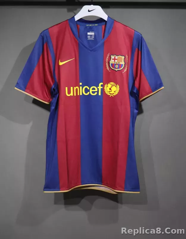 07-08 Barcelona Home Retro Jersey Player Edition