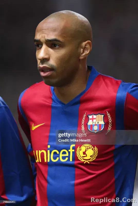 07-08 Barcelona Home Retro Jersey Player Edition - detail