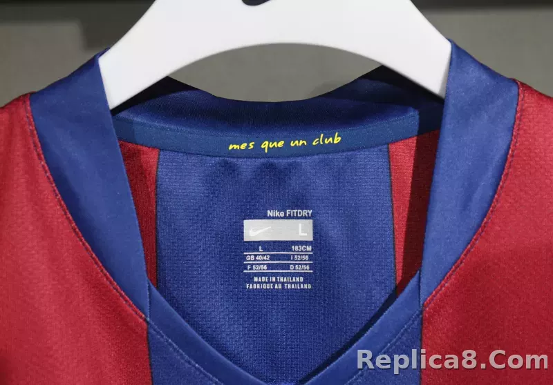 07-08 Barcelona Home Retro Jersey Player Edition - detail
