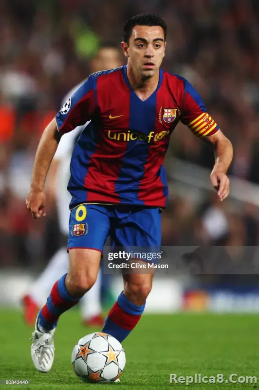 07-08 Barcelona Home Retro Jersey Player Edition - detail