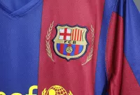 07-08 Barcelona Home Retro Jersey Player Edition - view 8