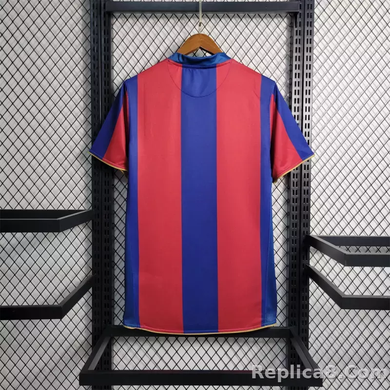 07-08 Barcelona Home Retro Jersey 50-Years Anniversary - detail