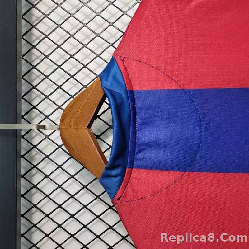 07-08 Barcelona Home Retro Jersey 50-Years Anniversary - detail