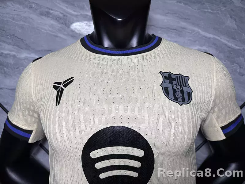 25-26 Barcelona Away Player Version Soccer Jersey Correct Logo - detail