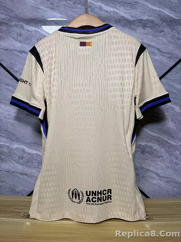 25-26 Barcelona Away Player Version Soccer Jersey Correct Logo - detail