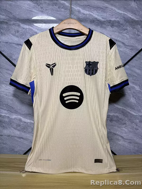 25-26 Barcelona Away Player Version Soccer Jersey Correct Logo - detail