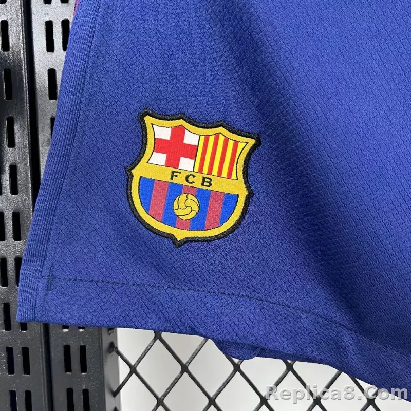 25-26 Barcelona Home Soccer Shorts - detail