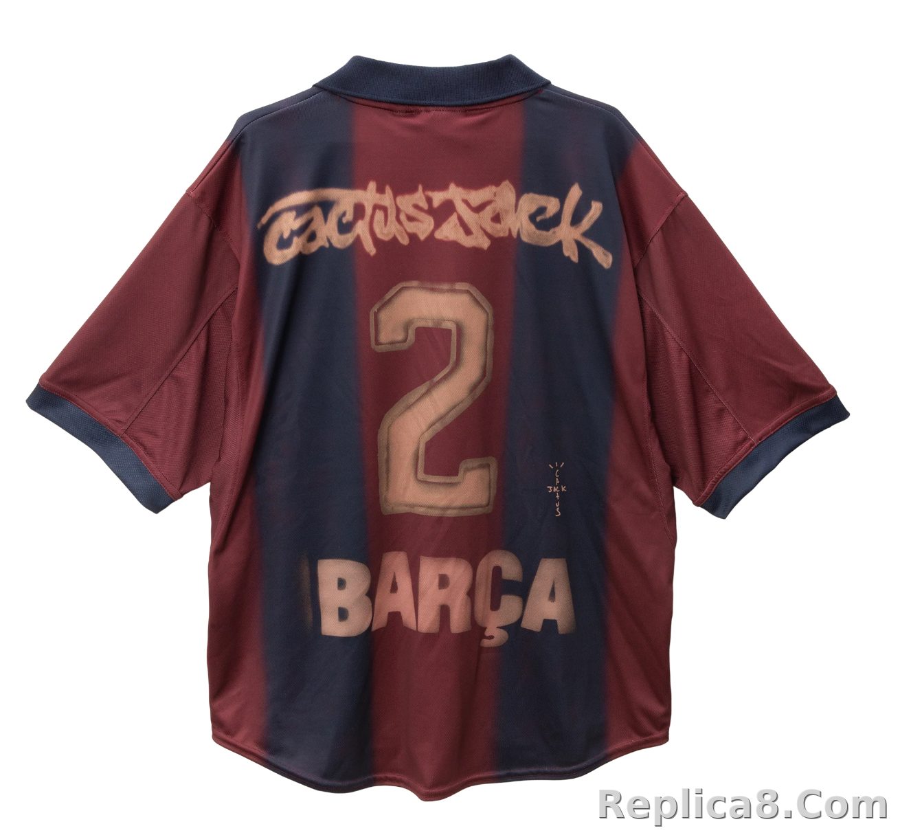 CJ X FC BARCELONA RETRO 2000/01 HOME SKELETON JERSEY - detail