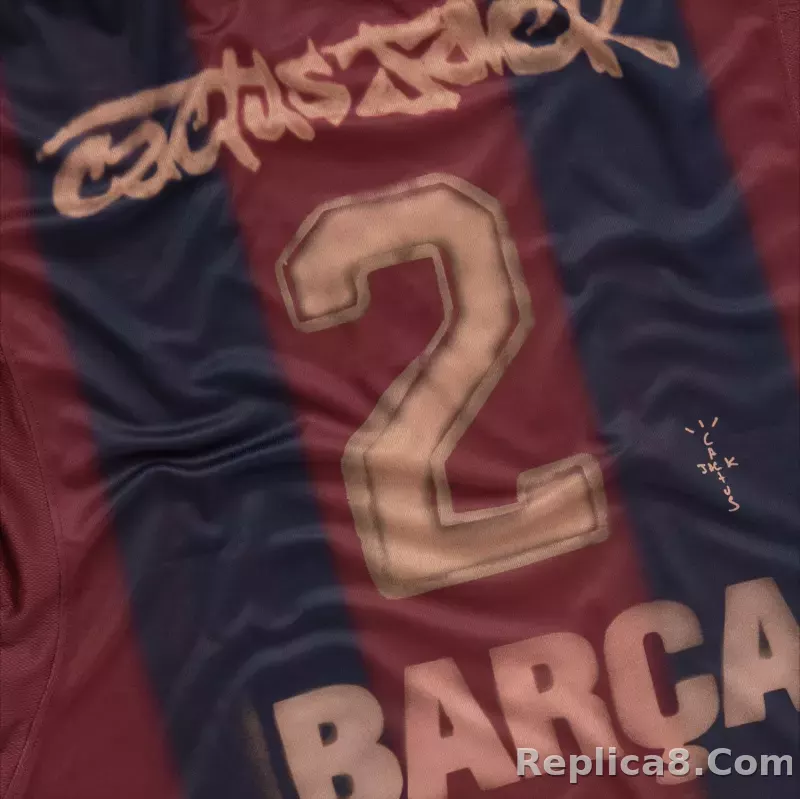 CJ X FC BARCELONA RETRO 2000/01 HOME SKELETON JERSEY - detail