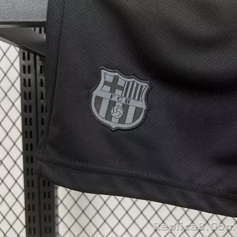 25-26 Barcelona Away Soccer Kids Kit Jersey+Shorts - detail
