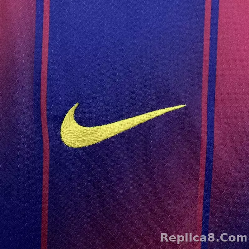 25-26 Barcelona Red Blue Home Soccer Jersey - detail
