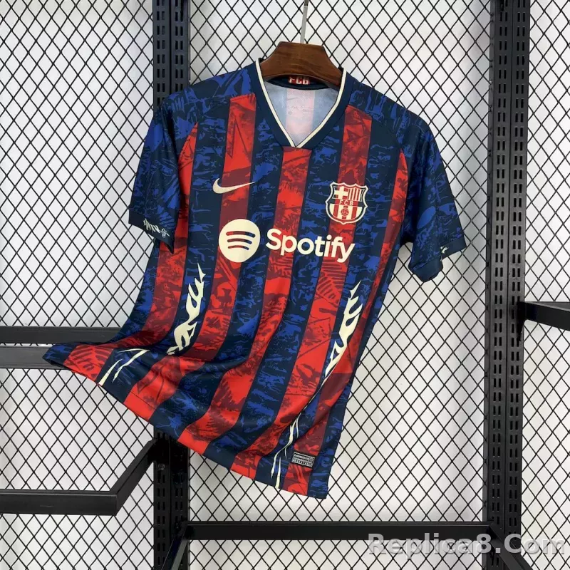 25-26 Barcelona Red-Blue Special Soccer Jersey