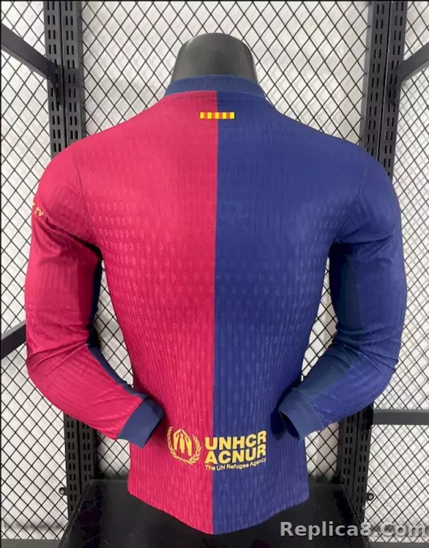 FC BARCELONA x TRAVIS SCOTT 24/25 Men's Home Jersey Limited Edition Long Sleeve - detail