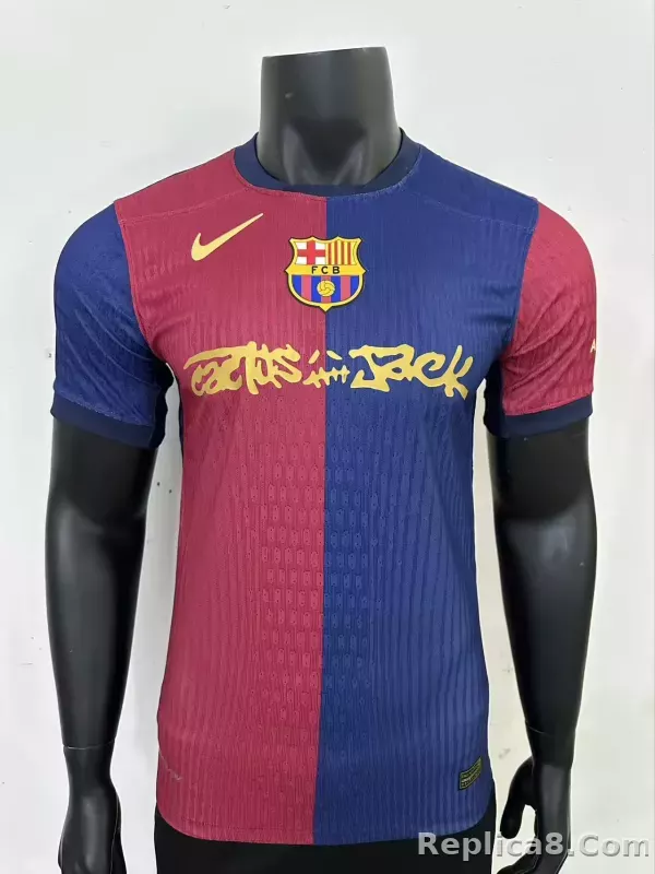 FC BARCELONA x TRAVIS SCOTT 24/25 Men's Home Jersey Limited Edition - detail