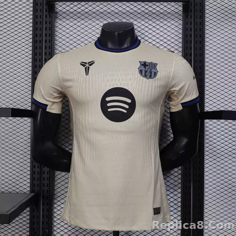 25-26 Barcelona Away Player Version Soccer Jersey