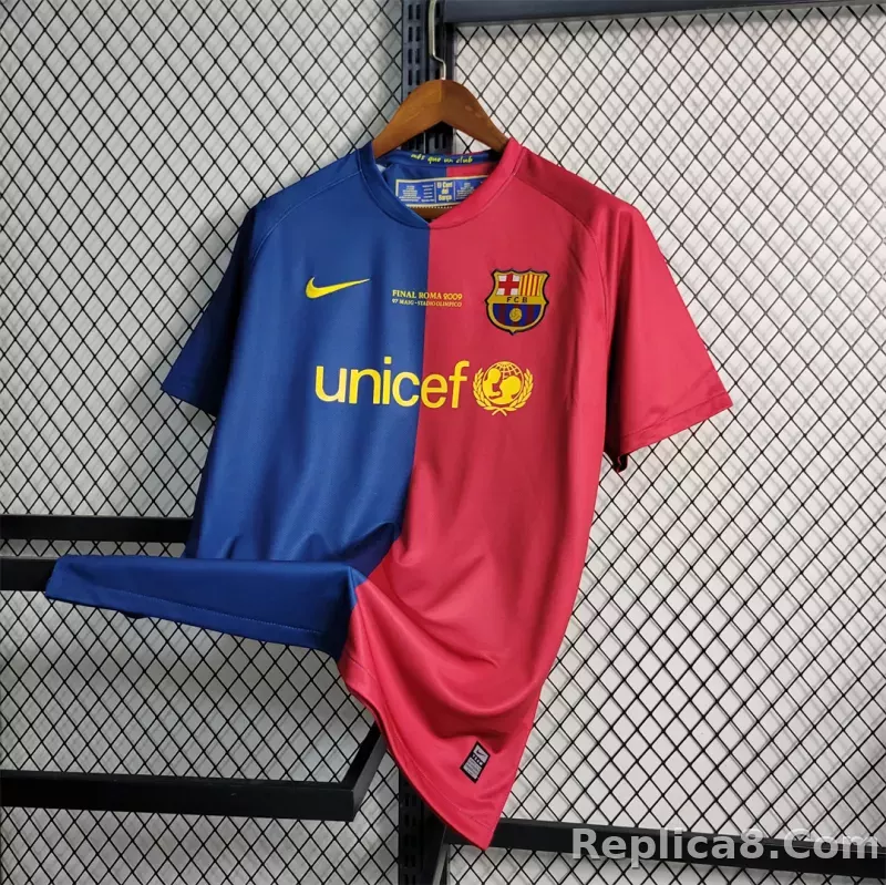 08-09 Barcelona UCL Final Retro Home Jersey