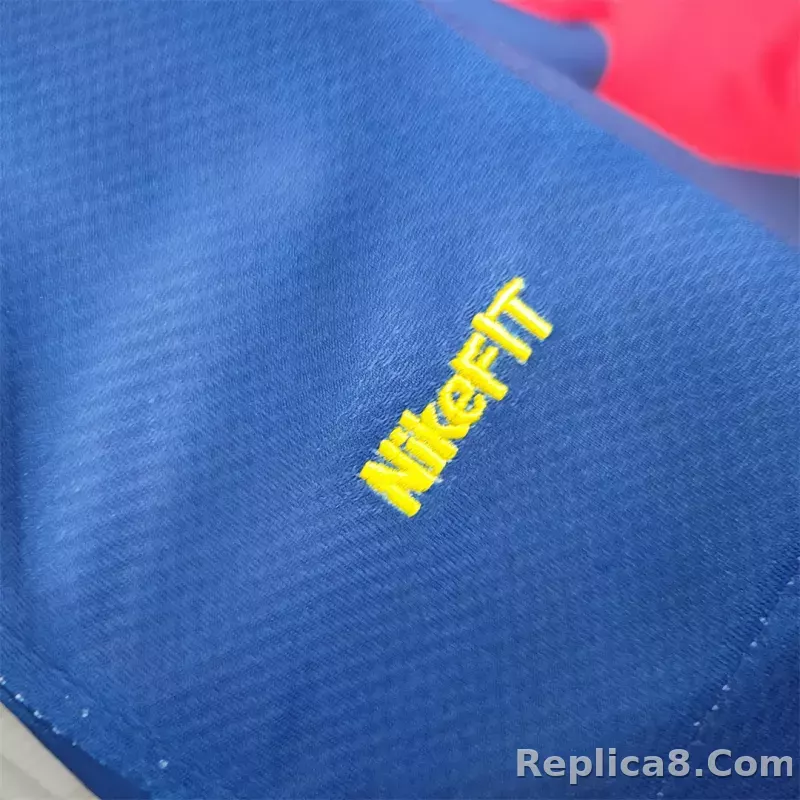 08-09 Barcelona UCL Final Retro Home Jersey - detail