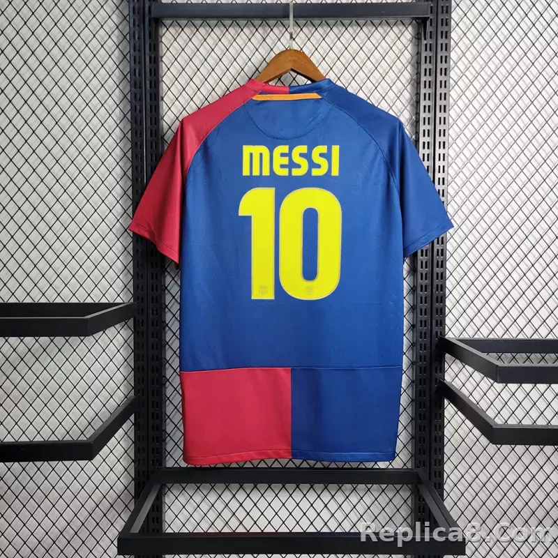 08-09 Barcelona UCL Final Retro Home Jersey - detail