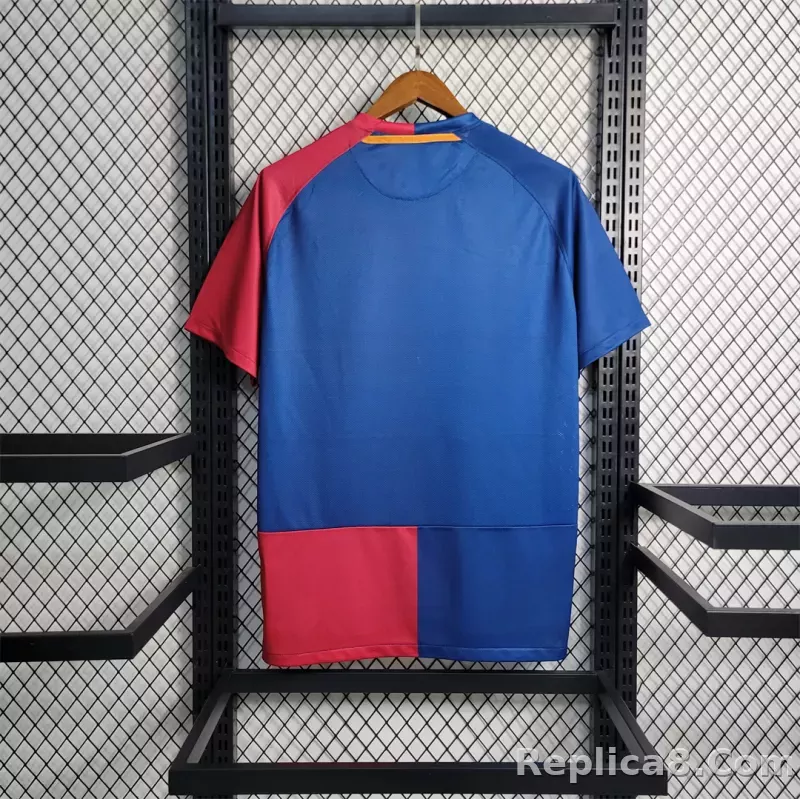 08-09 Barcelona UCL Final Retro Home Jersey - detail