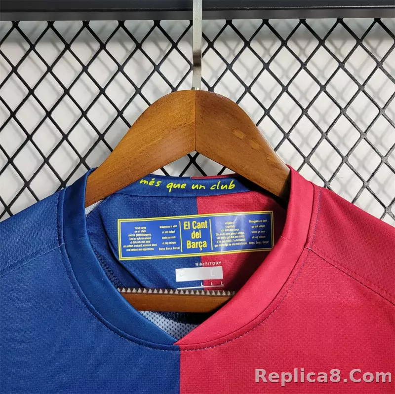 08-09 Barcelona UCL Final Retro Home Jersey - detail
