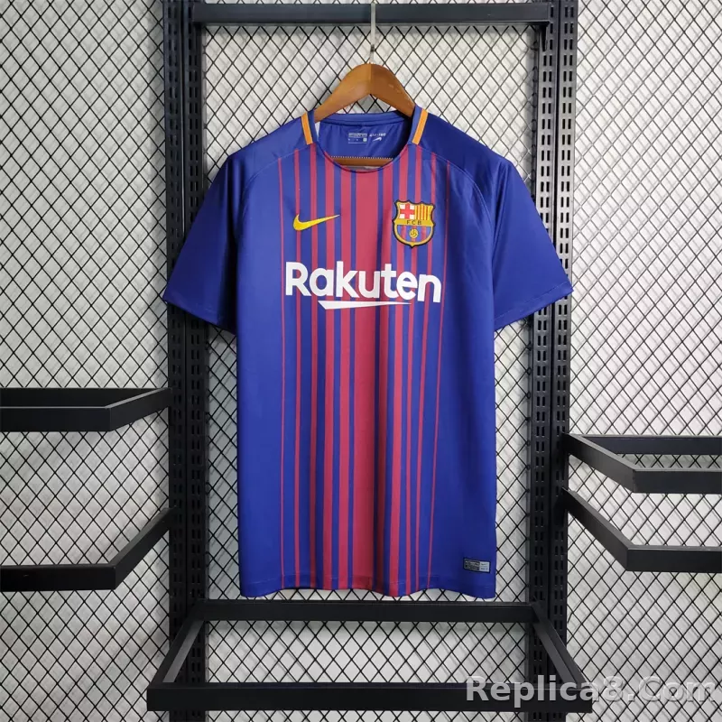 17-18 Barcelona Home Retro Football Jersey