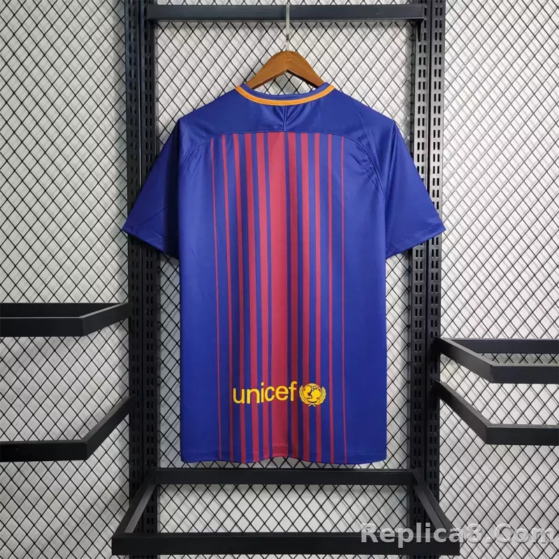 17-18 Barcelona Home Retro Football Jersey - detail