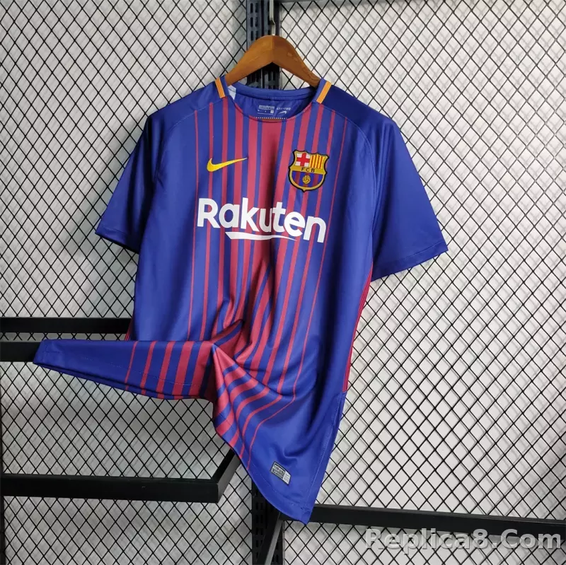 17-18 Barcelona Home Retro Football Jersey - detail