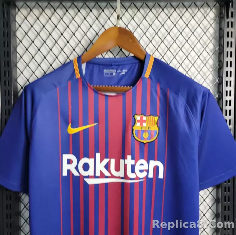 17-18 Barcelona Home Retro Football Jersey - detail