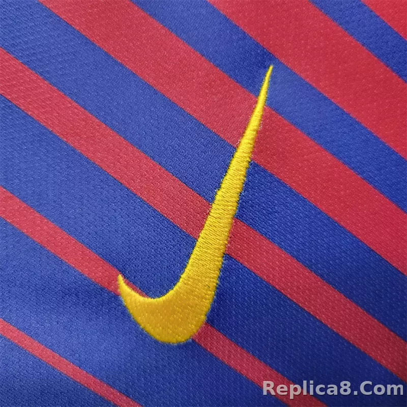 17-18 Barcelona Home Retro Football Jersey - detail