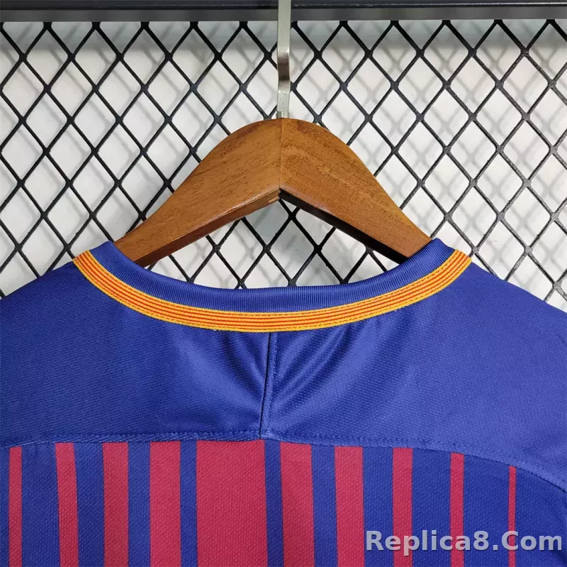 17-18 Barcelona Home Retro Football Jersey - detail