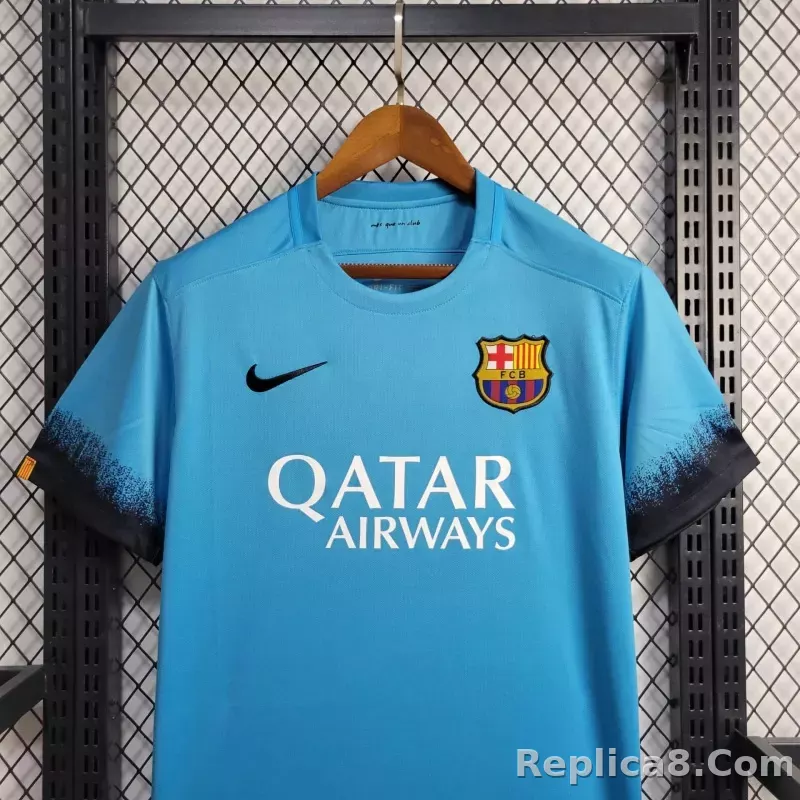 15-16 Barcelona Third Away Retro Jersey - detail