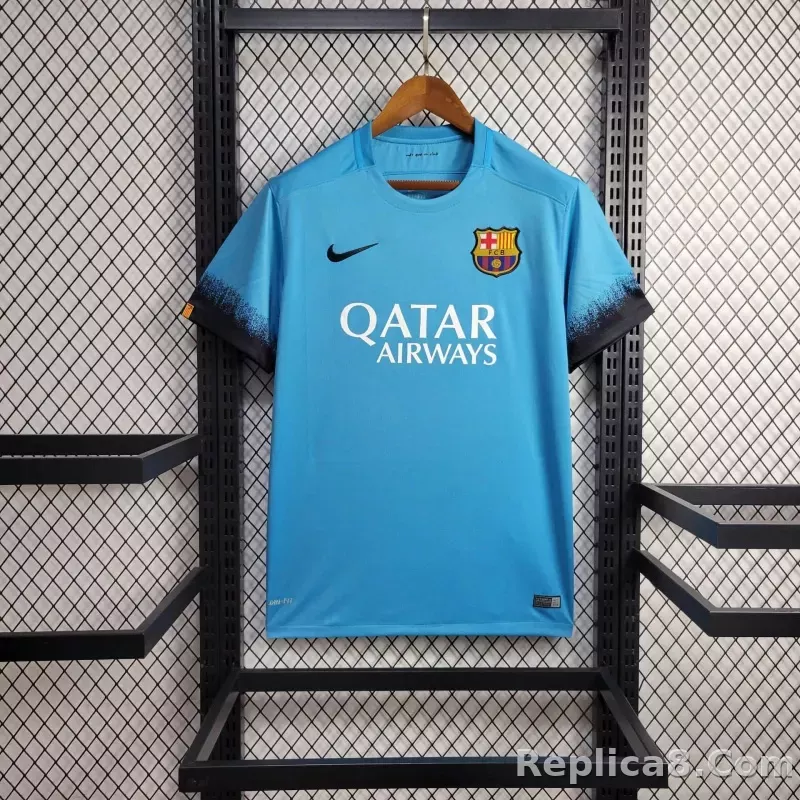 15-16 Barcelona Third Away Retro Jersey - detail