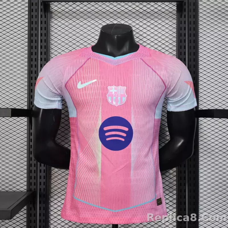 25-26 Barcelona Pink Special Edition Player Version Soccer Jersey