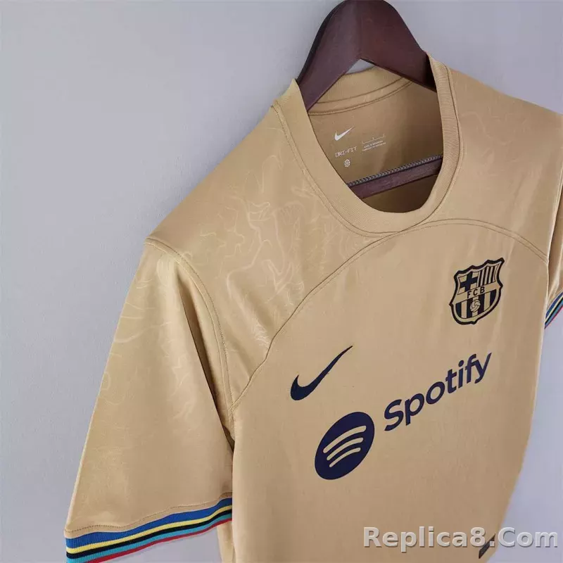 22-23 Barcelona Away Soccer Jersey - detail