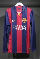 14-15 Barcelona Home Retro Jersey Player Version Long Sleeve - view 1