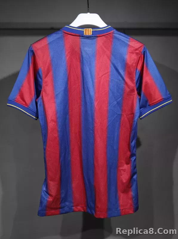 09-10 Barcelona Home Retro Jersey Player Edition - detail