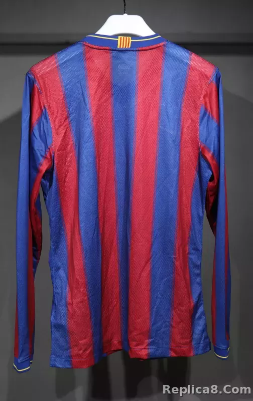 09-10 Barcelona Home Retro Jersey Player Edition - detail