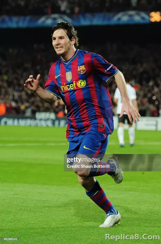 09-10 Barcelona Home Retro Jersey Player Edition - detail