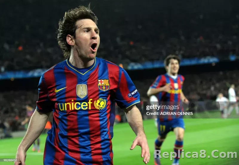 09-10 Barcelona Home Retro Jersey Player Edition - detail