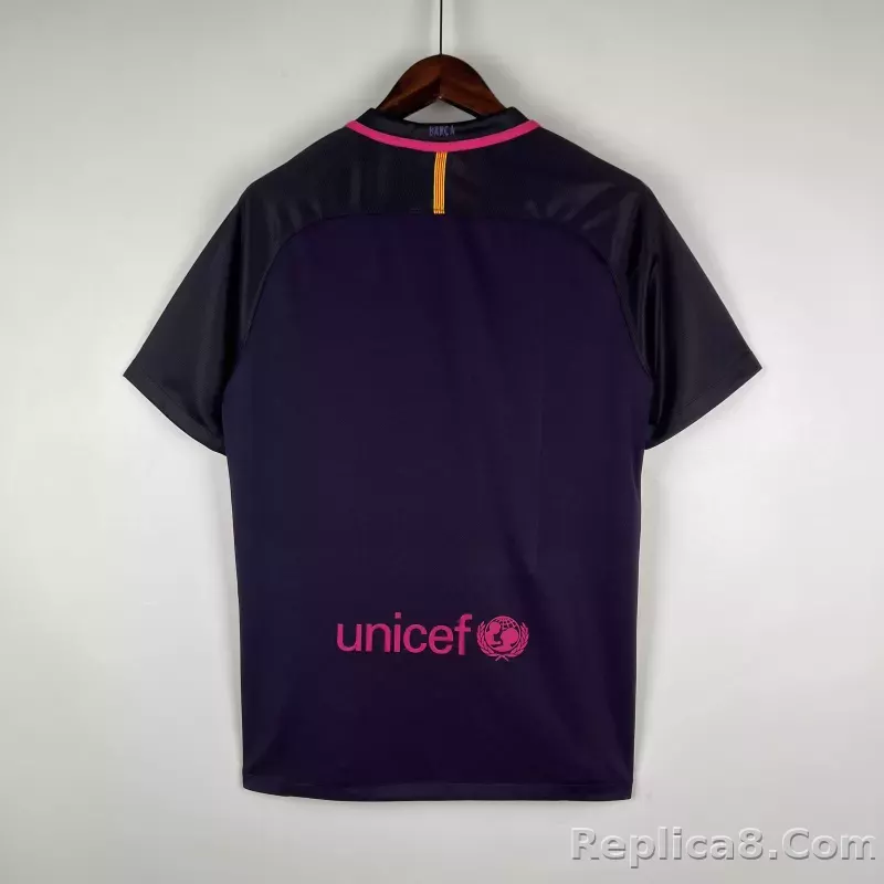 16-17 Barcelona Away Retro Jersey - detail