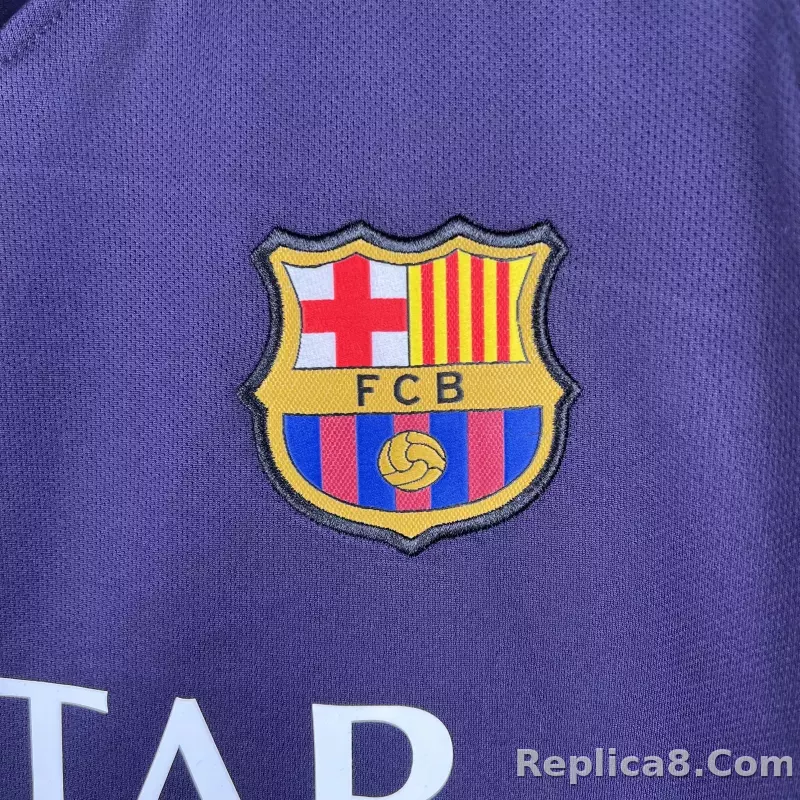 16-17 Barcelona Away Retro Jersey - detail