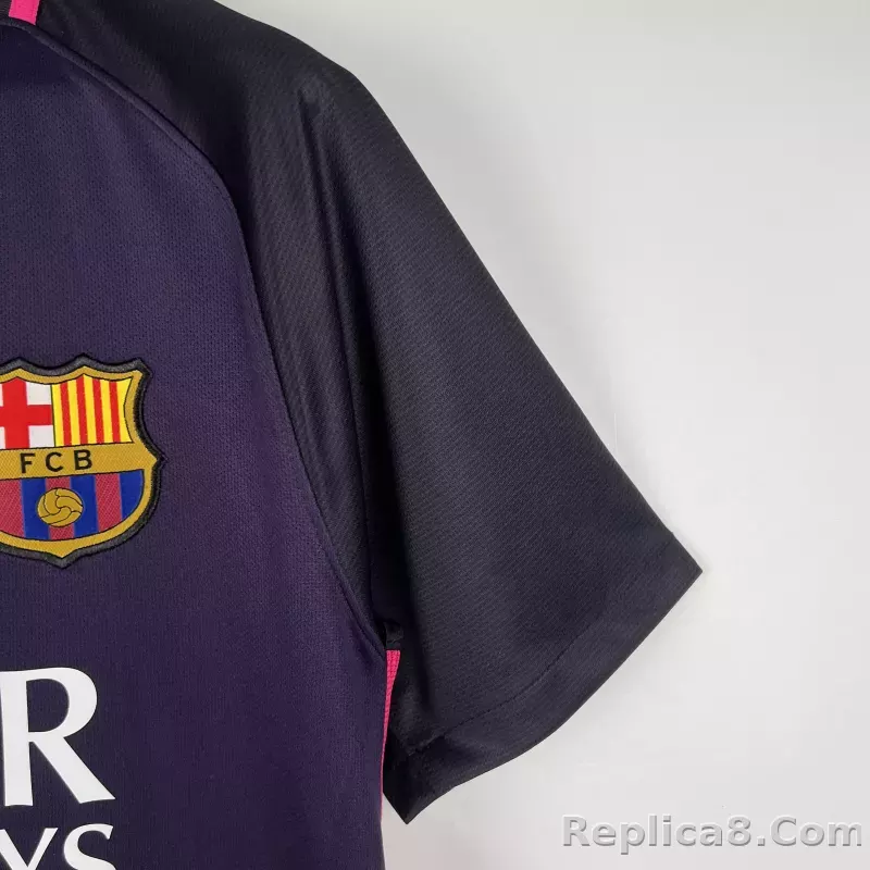 16-17 Barcelona Away Retro Jersey - detail