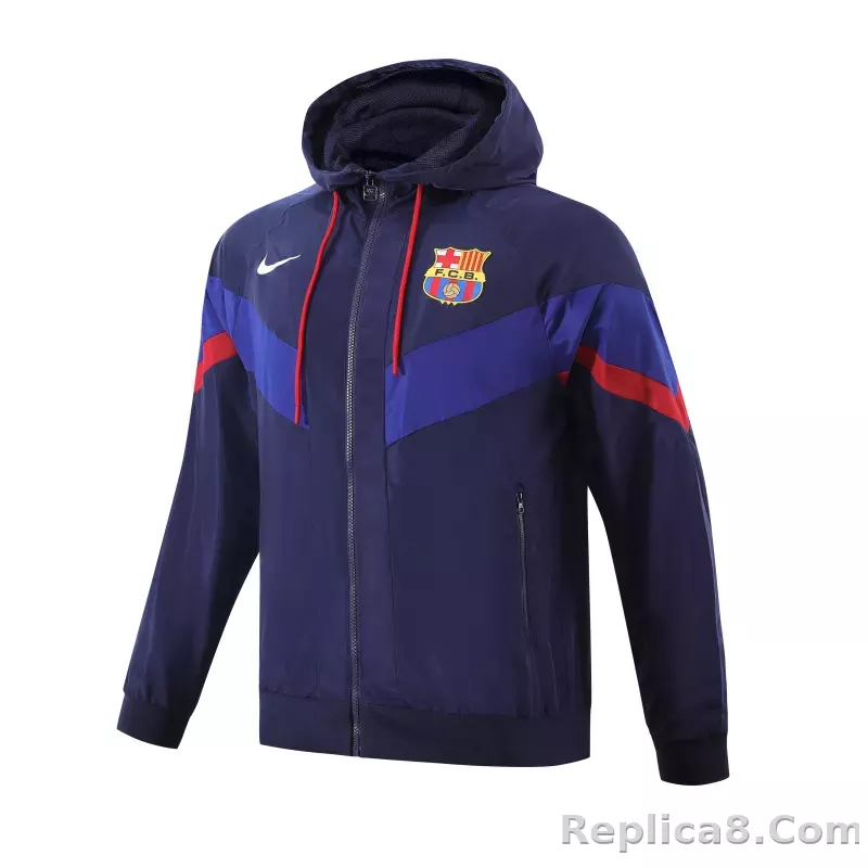 Barcelona Hoodie Sweatshirt Kit(Top+Pants) Red Black Jackets