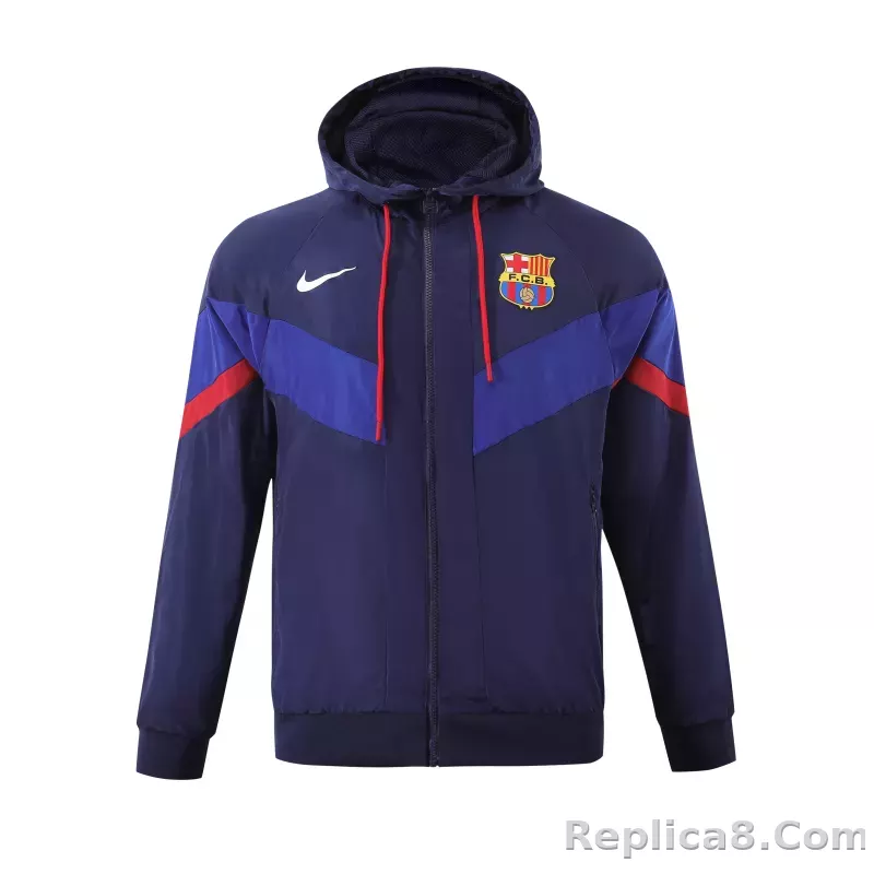 Barcelona Hoodie Sweatshirt Kit(Top+Pants) Red Black Jackets - detail