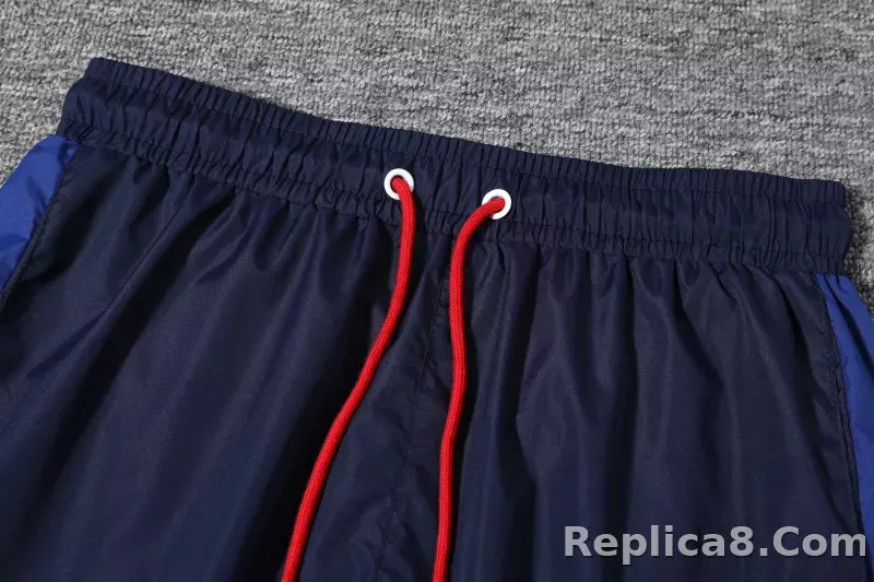 Barcelona Hoodie Sweatshirt Kit(Top+Pants) Red Black Jackets - detail
