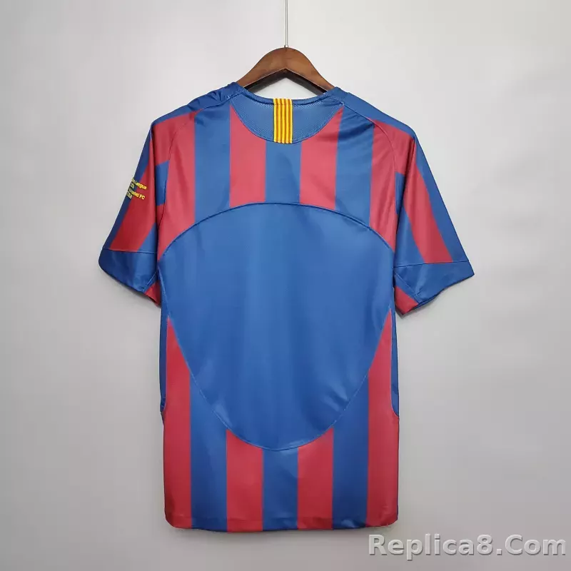 05-06 Barcelona Home Retro Jersey - detail