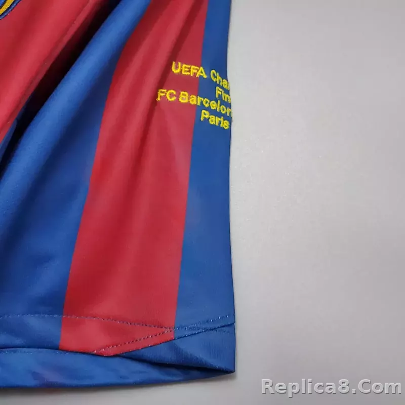 05-06 Barcelona Home Retro Jersey - detail