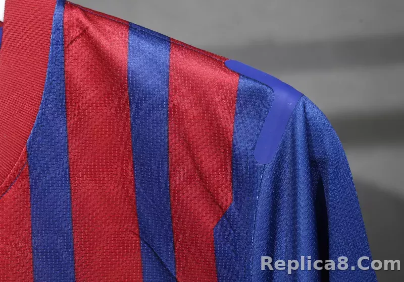 11-12 Barcelona Home Retro Jersey Player Edition Long Sleeve - detail